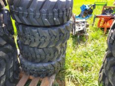 Forerunner SKS1 Skid Steer Tires 'Set of 4 - New'