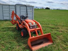 Kubota BX24 Compact Tractor Loader Backhoe 'Runs & Operates'