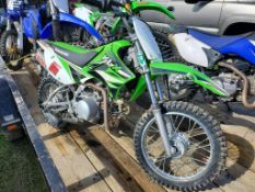 2015 Kawasaki 110 Dirt Bike 'Title Sale Day - Runs & Operates'