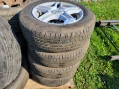 Tires on Wheels 'Set of 4'