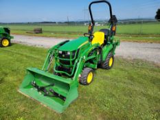 2019 John Deere 1023E Compact Tractor Loader Backhoe 'Elite Ride & Drive'