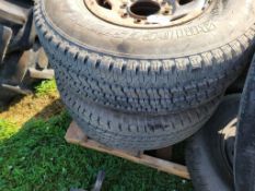 Tires on Wheels 'Set of 3'