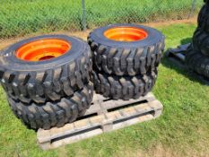 Forerunner SKS1 Skid Steer Tires on Wheels 'Set of 4 - New'
