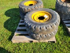 Tires on Wheels 'Set of 4'