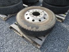 2021 Yokohama TY517, 11R24.7 Tire on rim