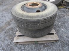 2016 Bridgestone M710, 11R22.5 Tires on rims