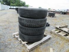 11R24.5 Tires on rims