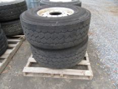 2021 Bridgestone M864, 425/65R22.5 Tires on rims