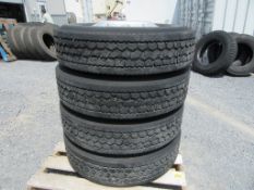 Bridgestone M726EL, 11R24.5 Tires on rims