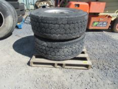 2020 Bridgestone M864, 425/65R22.5 Tires on rims