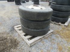 11R24.5 Tires on rims