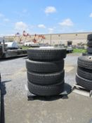 11R22.5 Tires on rims
