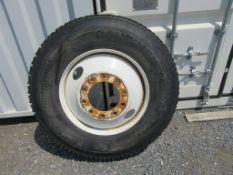 2022 Continental 11R24.5 Tire on rim