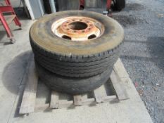 Firestone 315/80R22.5 Tires on rims