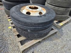 11R22.5 Tires on rims