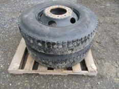 Dunlop SP431; 11R22.5 Tires on rims