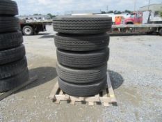 11R22.5 Tires on rims