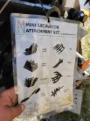 Miva Excavator Attachment Set 'NEW'