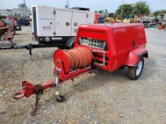 1992 Ingersoll-Rand P125DWD Towable Air Compressor - NO TITLE 'Runs & Operates - NO Guarantee'