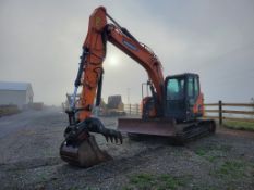 2022 Doosan DX140LCR Excavator 'Elite Ride & Drive - Drive Train Guarantee'