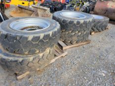 Telehandler Tires on Wheels 'Set of 4'