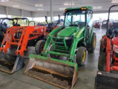 John Deere 3720 Cab Compact Loader Tractor 'Ride & Drive - Drive Train Guarantee'