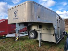 2008 Wilson PSGN9318T Gooseneck Livestock Trailer 'Title in the Office'