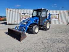 New Holland TC35 Cab Compact Tractor Loader Backhoe 'Ride & Drive - Drive Train Guarantee'