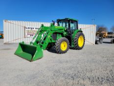 2021 John Deere 6120M Cab Loader Tractor 'Ride & Drive - Drive Train Guarantee'