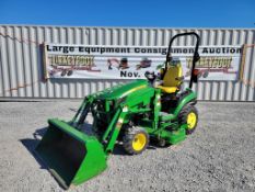 2016 John Deere 1025R Compact Loader Tractor 'Ride & Drive - Drive Train Guarantee'