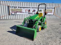 John Deere 1023E Compact Loader Tractor 'Ride & Drive - Drive Train Guarantee'