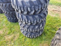 Forerunner SKS1 Skid Steer Tires On Wheels 'Set of 4 - New'