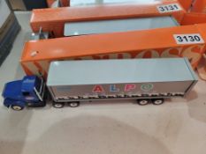 Winross Truck With Van Trailer