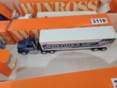 Winross Truck With Van Trailer