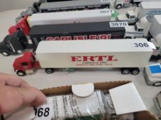 Ertl Truck With Van Trailer