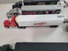 Ertl Truck With Van Trailer