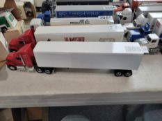 Ertl Truck With Van Trailer