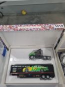 Winross Truck With Van Trailer