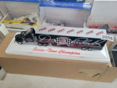 Model Truck With Van Trailer