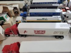 Ertl Truck With Van Trailer
