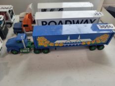 Winross Truck With Van Trailer