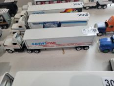 Winross Truck With Van Trailer