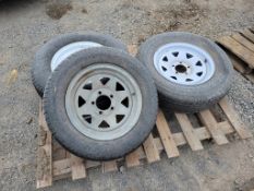 Trailer Tires on Wheels