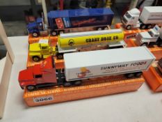 Winross Truck with Van Trailer
