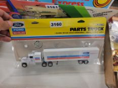 Ertl Truck With Van Trailer