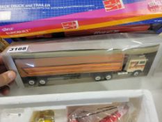 Model Truck with Van Trailer