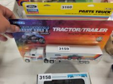 Ertl Truck With Van Trailer