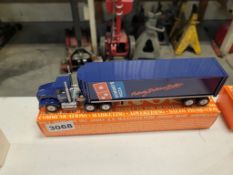 Winross Truck with Van Trailer