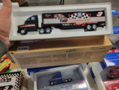 Ertl Truck with Van Trailer