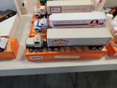 Winross Truck with Van Trailer